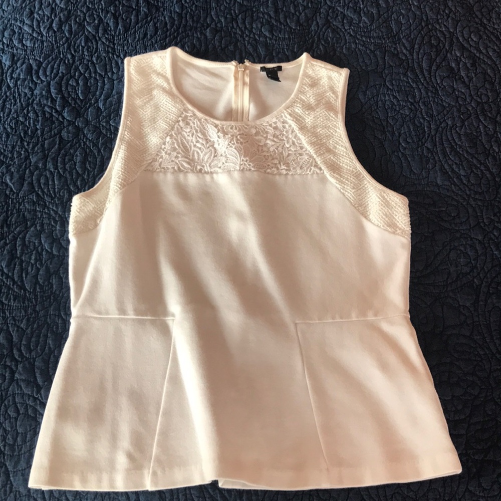 J. Crew white top